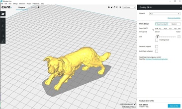 3d digitalizados cão a arte digitalizado printable esculturas 3d print model - Mito3D