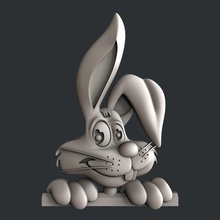 3d modelli stl cnc stampante bunny art coniglietto il coniglio 3dmodels artcam aspire vcarve animale sculture 3d print model - Mito3D