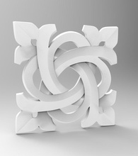 3d stl obj modelos cnc esculpido roseta gótico artcam vcarve objeto arte esculturas 3d print model - Mito3D