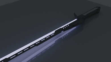 3d sword sci fi weapon technology military light desktop games toys science 3d print model - Mito3D