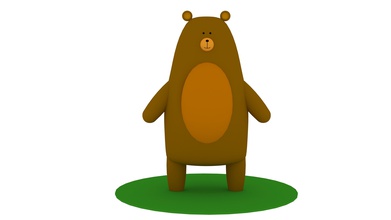 3d ours en peluche modèle jeux-jouets caractère de la l'ours modélisation l'impression jouet jeux les jouets imprimable poly d'impression 3d print model - Mito3D