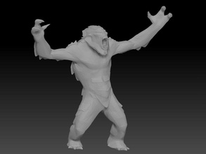 3d troll skyrim continuar figura línea juegos juguetes 3d print model - Mito3D