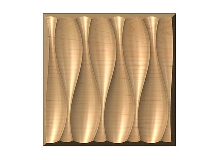 3d pared orgánico duna decorativo panel alivio ola interior decoración ornamento cnc tallado artcam molduras imprimible madera arquitectónico yeso casa 3d print model - Mito3D
