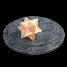 3d wooden puzzle crypto icosahedron rubik rubiks cube game toy stash hide holder mystery locker spherical shape halpern meier pyramid toys games 3d print model - Mito3D