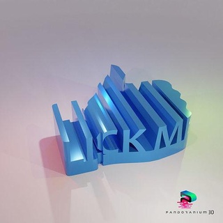 3d word shape - lick 3d art word shape lick signs logos signs logos  3d print model - Mito3D