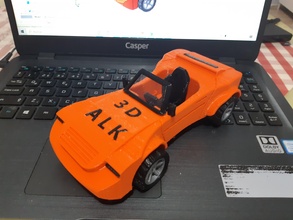 3dalk spor car 3d printer tire automotive wheel sport fast drive speed vehicle hobby diy 3d print model - Mito3D