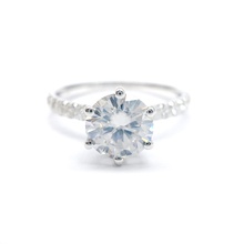 3dm art déco diamant bande bague Douane bijoux engagement mariage platine argent ancien anneaux 3d print model - Mito3D