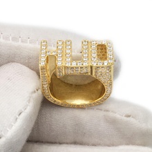 3dm format male wedding ring custom jewelry engagement platinum silver diamond rings 3d print model - Mito3D