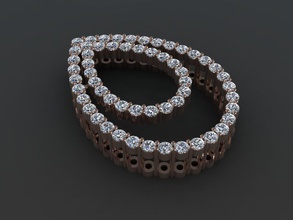 3dm kolye 026 bilezik yüzük takı elmas mücevherler safir beyaz altın sterlin gümüş nişan düğün cad yazdırılabilir 3 boyutlu tasarım küpe harika iyi bileklik karakter insan 3d print model - Mito3D