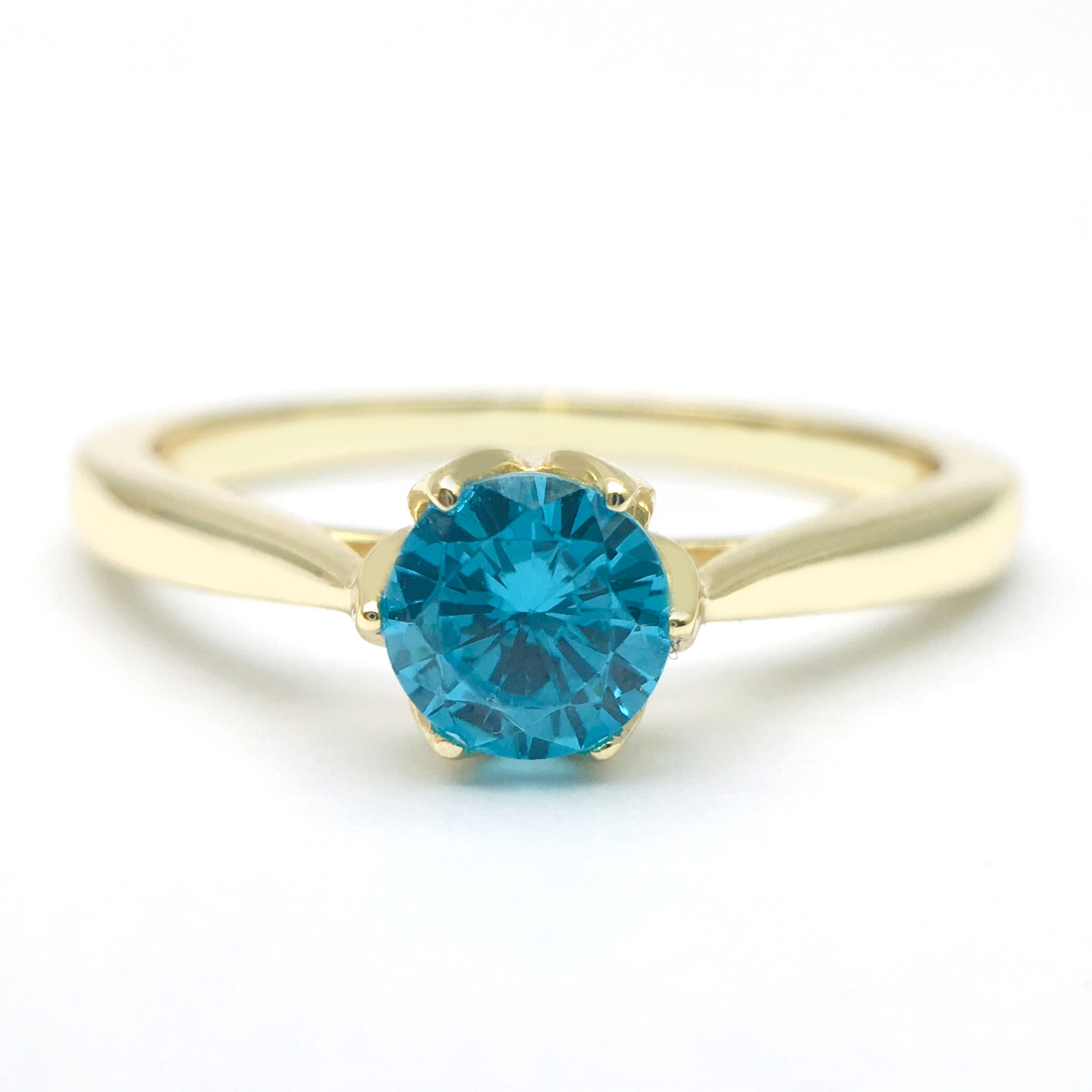 3dm solitaire wedding ring custom jewelry engagement platinum silver diamond rings 3D print model - Mito3D