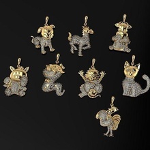 3dm stl Halskette Gold Silber Schmuck Juwel Juwelier Mode Ring druckbar Diamant Sterling Halsketten 3d print model - Mito3D