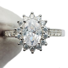 3dm sunflower wedding ring custom jewelry engagement platinum silver diamond rings 3d print model - Mito3D