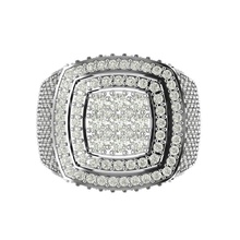 3dm vintage engagement ring custom jewelry wedding platinum silver diamond rings 3d print model - Mito3D
