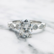 3dm Jahrgang Oval Schnitt Hochzeit Ring Benutzerdefiniert Schmuck Engagement Platin Silber Diamant Ringe 3d print model - Mito3D
