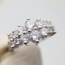 3dm vintage Casamento anel mulheres personalizadas joalheria noivado platina prata diamante argolas 3d print model - Mito3D