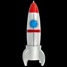 3drocket rocket ship spaceship spacecraft vehicle power launch vertical touchdown travel science technology astronomy physics 3d print model - Mito3D