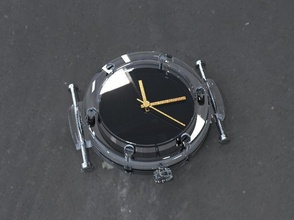 3 di cristallo zaffiro guarda caso enloong 3d modello stampa orologio da polso crystal tempo il timer swiss sveglia clockwork case fai te hobby altri 3d print model - Mito3D