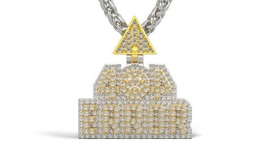 404 errore pendente oro stampabile argento gioielleria ciondoli regalo contento moda bellezza ghiaccio arte collane diamante squillare sterlina vintag gioiello 3d print model - Mito3D