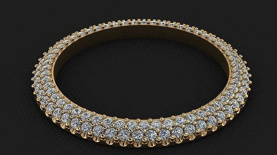 41mm rolex compatible diamond bezel 2 row 1-9mm jewelry gem luxury accessory gold printable brilliant watch silver jewellery jewel clock apparel swiss wrist wristwatch perpetual dial timepiece 3d print model - Mito3D