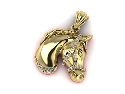 42 pendant form horse ring earrings kolco sergi dlya pechati 3dmodel printable sterling fashion silver engagem platinum jewellery engagement jewel jewelry rings missfox dekoracia pendants 3d print model - Mito3D