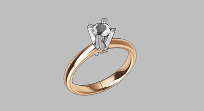 44 01 gioielleria squillare oro splendente arte argento ornato amore platino anelli 3d print model - Mito3D