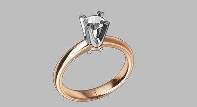 44 02 gioielleria oro squillare arte amore splendente stampabile lusso anelli 3d print model - Mito3D