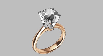 44 11 gioielleria oro arte lusso argento stampabile diamante anelli 3d print model - Mito3D
