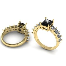 447 beautiful ring ring earrings kolco sergi dlya pechati 3dmodel printable sterling fashion silver engagem platinum jewellery engagement jewel jewelry rings missfox dekoracia 3d print model - Mito3D
