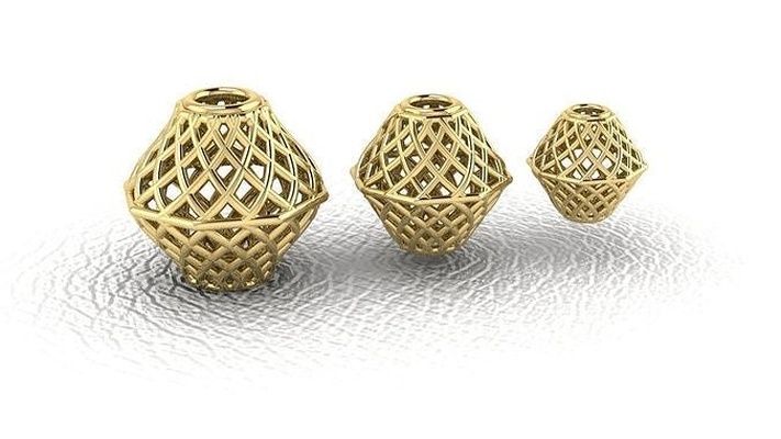 46 perlen gold schmuck silber druckbar juwel platin rose messing weiß ball ohren anhänger halskette nashorn cad prototyp entwickeln 3d print model - Mito3D