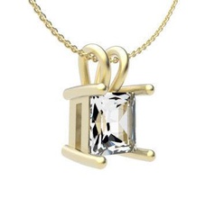 4 claw pendant jewelry jewellery necklace dainty simple elegant design 3ddesign 3d 3dp 3dprinting printing printable diamond gemstone pendants clawpendant classic squarependant 3d print model - Mito3D