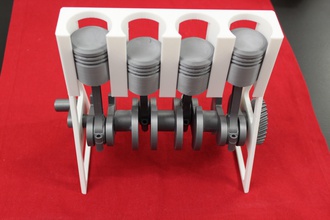 4 cilindro motor listo to impresión 3d prototipos coche vehiculo tecnología engranaje maquinaria pasatiempo bricolaje diy automotor 3d print model - Mito3D