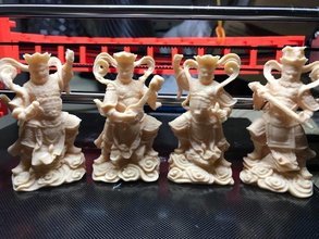 4 heavenly kings clavenmoo 3dprinting hobby diy 3d print model - Mito3D