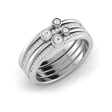 4 conjunto casal anel joalheria imprimível platina diamante gema prata moda brilhante beleza diamantado ouro safira droplight roupa Casamento cafajeste engagem 3d print model - Mito3D