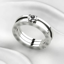 4mm edelstein gold ring 3dprint druckbar drucken luxus juwel diamant hochzeit engagement brillant rubin saphir smaragd topas nashorn wertvoll schmuck ringe 3d print model - Mito3D
