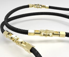 4mm thick link component ring links element gold jewelry bracelet cross bracelets 3d print model - Mito3D