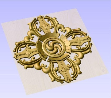 4ways vajra bhutanese art 3dfile cnc stlfile carving print printable sculptures 3d print model - Mito3D