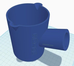 500ml sample catcher - dipr liquid science container water biology 3d print model - Mito3D