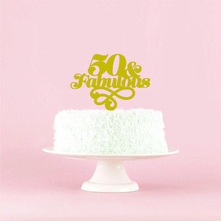 50 fabulous cake topper wedding party anniversary art signs logos 3d print model - Mito3D