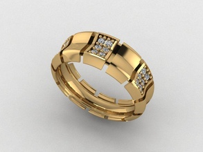 50 oro diamante anelli taglia 3dm dettagli gioielleria argento squillare gioiello nozze fidanzamento gemma moda solitario abbigliamento più recente jewelry3dm jewelrycad collana 3d print model - Mito3D