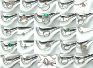 50 Single Diamant Ringe Truthahn Designs 3dm Antiquität Schmuck Gold Solitär Ring Frauenring neuster Silber Platin neueste Frauenschmuck uralt Truthahndesigns Frauen 3d print model - Mito3D