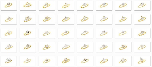 54 mujeres anillo de archivos menos 2 gm luz en peso la joyería womenring las ligero lowwtring diamondring rosegoldring imprimible moda boda compromiso proposalring el diamante joya cad los anillos 3d print model - Mito3D