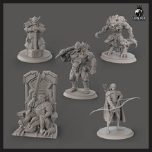 5 miniatures collection 3d print miniature demon collectible creature art sculptures 3d print model - Mito3D