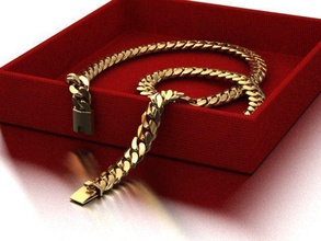 5 mm miami cubano collegamento catena collana 45 gr 20 pollice oro argento braccialetto 3dprint stampabile gioielleria gioiello sterlina collane 3d print model - Mito3D