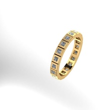 5 anneaux pièces bijoux pendentifs or bague diamant argent imprimable bijou engagement gemme mode beauté collectif lumière lightring 3d print model - Mito3D