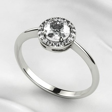 5mm gemstone gold fashion ring jewel gem 3dprint printable rhino pave diamond brilliant wedding engagement ruby sapphire emerald citrine jewelry rings 3d print model - Mito3D