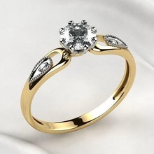 5mm piedra preciosa oro anillo joya rinoceronte rodio enchapado 3dprint impresión diamante boda compromiso brillante rubí zafiro esmeralda citrino rama moda joyería anillos 3d print model - Mito3D
