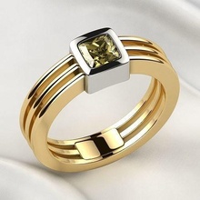 5mm princess gold ring jewel gem rhino rhodium plating 3dprint print diamond wedding engagement brilliant ruby sapphire citrine signet brutal men jewelry rings 3d print model - Mito3D