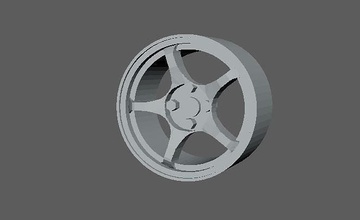 5zigen fn01r 3d print ready wheels rims hotwheels diecast 164 124 118 miniature 5zigenpn01r hobby diy automotive 3d print model - Mito3D
