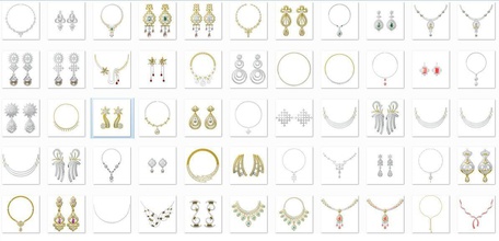 600 mujer necklace earrings conjunto jcd jewelcad pendientes boda compromiso joya joyería imprimible diamante plata oro libra esterlina blanco brillante collar collares 3d print model - Mito3D