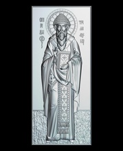 60 la religion de l'icône saint spyridon 3d stl modèle routeur cnc bijoux icône christ bijoutier-joaillier jésus pendentifs 3d print model - Mito3D